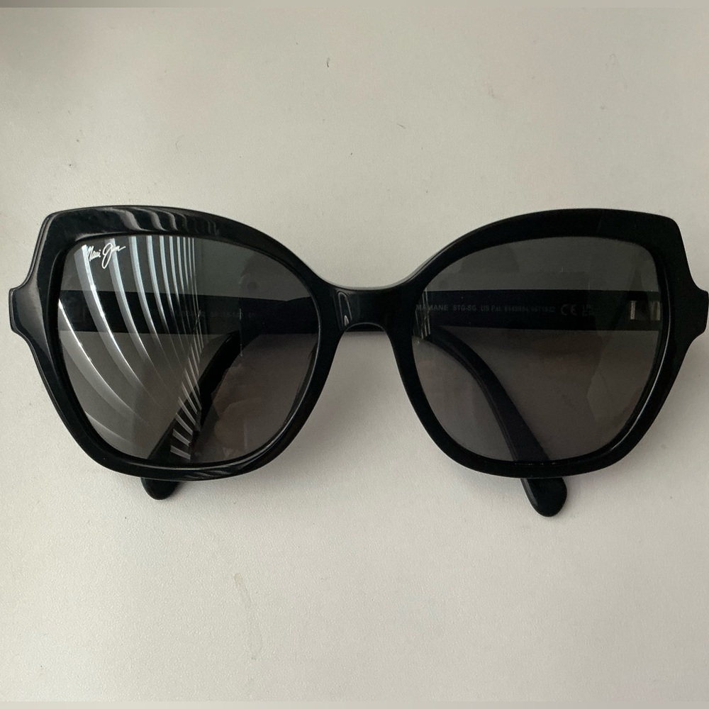 Maui Jim Black Oversized Sunglasses